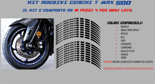 Adesivi kit cerchi ruote - , moto